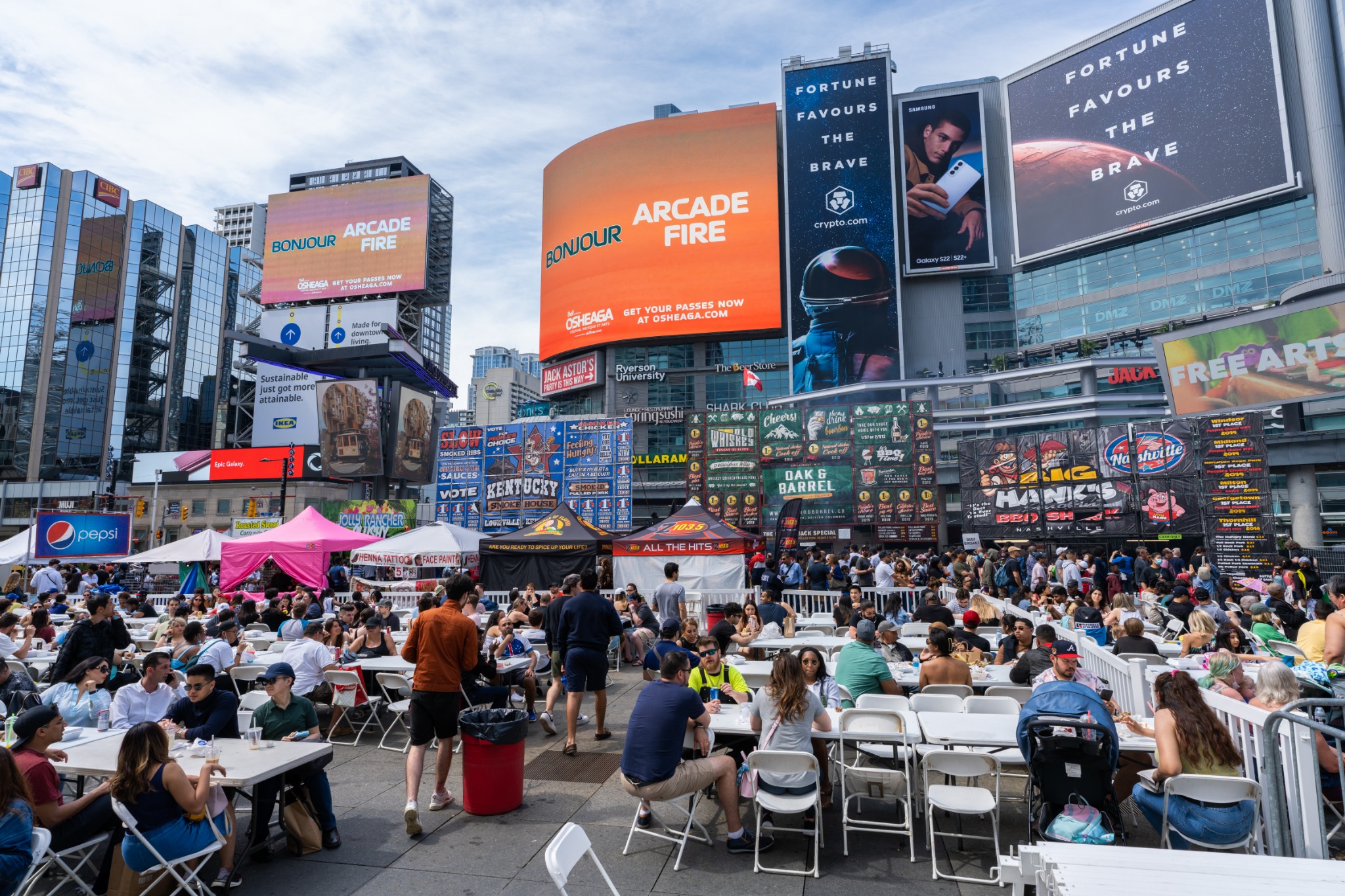 Dundas Square Crowd